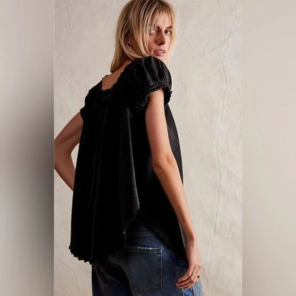 NWT We the Free Muse Tunic - Washed Black Color - Picture 2 of 7